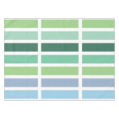 Grüne und blaue Streifen Tischdecke (Vorderseite (Horizontal))