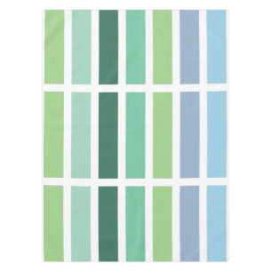 Grüne und blaue Streifen Tischdecke