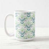 Grüne und blaue Träume blühende Tasse (Links)