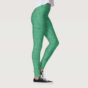 Grüne und blaue Tupfen Leggings