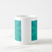 Grüne und blaue Waves Kaffeetasse (Mittel)