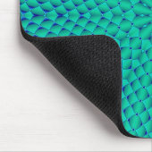 Grüne und blaue Waves Mousepad (Ecke)