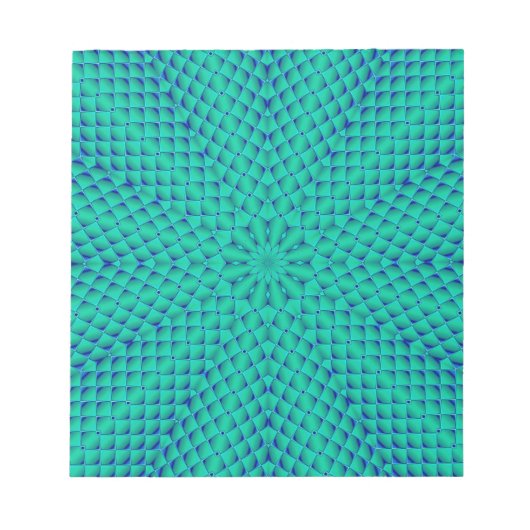 Grüne und blaue Waves Notizblock (Vorderseite)