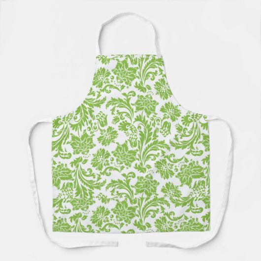 Grüne und Blumenmotiv Schürze, groß Schürze (Vorderseite)