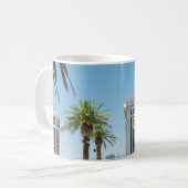 Grüne und braune Palmen Kaffeetasse (Vorderseite Links)