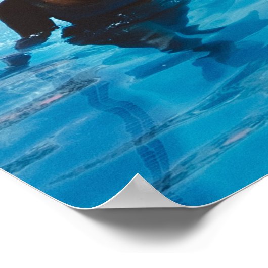 Grüne und braune Palmen Poster (Ecke)