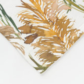 Grüne und braune Pampelgras Fleecedecke (Ecke)