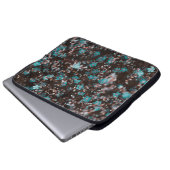 GRÜNE UND BROWNE BLUME LAPTOPSCHUTZHÜLLE (Vorne Knopf)