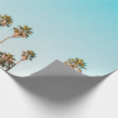 GRÜNE UND BROWNE PALMBÄUME UNTER KLAR BLUE SKY GESCHENKPAPIER (Ecke)