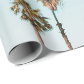 GRÜNE UND BROWNE PALMBÄUME UNTER KLAR BLUE SKY GESCHENKPAPIER (Rolleneckpunkt)