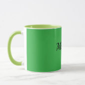 Grüne und Chartreuse-grüne Vorlage Tasse (Links)
