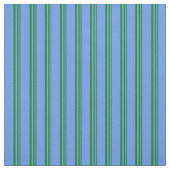 Grüne und Cornflower Blau farbige Linien Stoff (Muster)