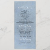 Grüne und Dusty Blue Wedding Programme (Rückseite)
