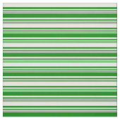 Grüne und feine cremefarbene Linien Stoff (Muster)
