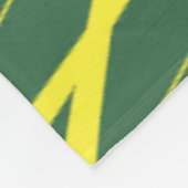 Grüne und gelbe abstrakte Linien Fleecedecke (Ecke)