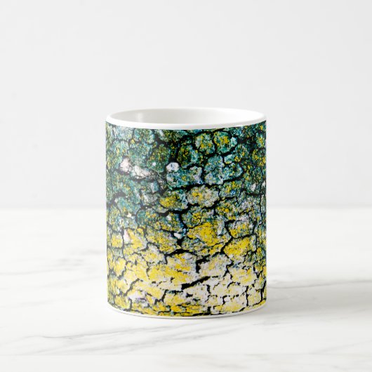 Grüne und gelbe Baumrinde Kaffeetasse (Mittel)