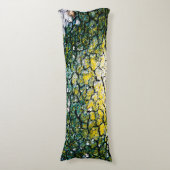 Grüne und gelbe Baumrinde Seitenschläferkissen (Vorderseite Vertikal)