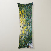 Grüne und gelbe Baumrinde Seitenschläferkissen (Rückseite (Vertikal))