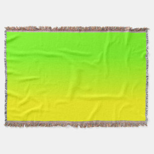 Grüne und gelbe Ombré Schatten-Neonneonfarbe Decke
