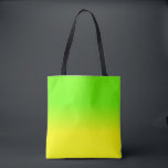 Grüne und gelbe Ombré Schatten-Neonneonfarbe Tasche<br><div class="desc">Sonnenscheinneongelb verblaßt in eine ombre Unschärfe mit Neongrün für einen Blitz der Helligkeit und des Lichtes</div>