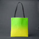 Grüne und gelbe Ombré Schatten-Neonneonfarbe Tasche<br><div class="desc">Sonnenscheinneongelb verblaßt in eine ombre Unschärfe mit Neongrün für einen Blitz der Helligkeit und des Lichtes</div>
