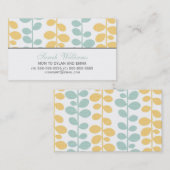 Grüne und gelbe Reben, die Calling Cards anrufen Telefonnummerkarte (Vorne/Hinten)