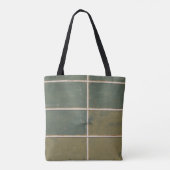 Grüne und gelbe Schublade Tasche (Rückseite)