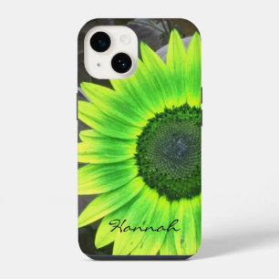 Grüne und gelbe Sonnenblume iPhone 14 Hülle