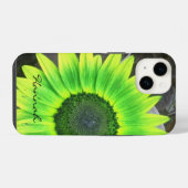 Grüne und gelbe Sonnenblumen iPhone Hülle (Rückseite (Horizontal))