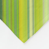 Grüne und gelbe Streifen Fleecedecke (Ecke)