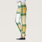 Grüne und gelbe Tartan-Leggings Leggings (Links)