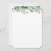 Grüne und Gold 50. Geburtstag Einladung (Rückseite)