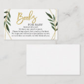 Grüne und Gold bringen eine Buchumschließkarte Begleitkarte (Vorne/Hinten)