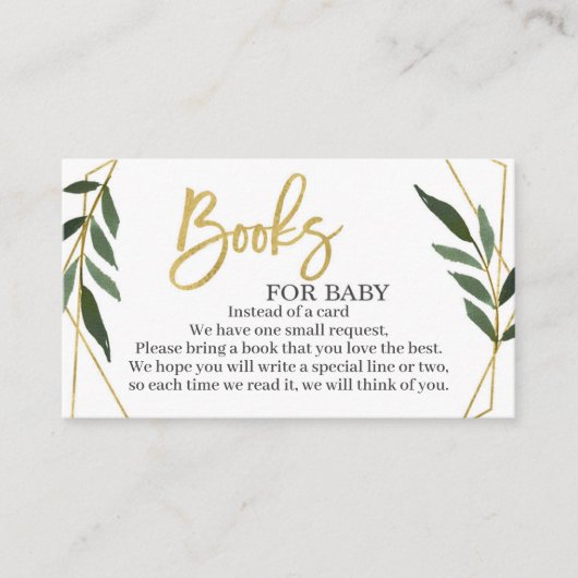 Grüne und Gold bringen eine Buchumschließkarte Begleitkarte (Vorderseite)