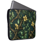 GRÜNE UND GOLD IRISCHE KNOTEN UND KLEEBLÄTTER LAPTOPSCHUTZHÜLLE (Vorne Rechts)