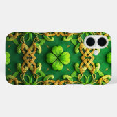 GRÜNE UND GOLD IRISH CELTIC-KLEEBLATT Case-Mate iPhone HÜLLE (Rückseite (Horizontal))