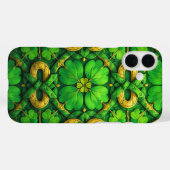 GRÜNE UND GOLD IRISH CELTIC-KLEEBLATT Case-Mate iPhone HÜLLE (Rückseite (Horizontal))