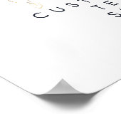 Grüne und Gold Leaf Karten und Geschenke nach Maß Poster (Ecke)