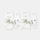 Grüne und goldene Botanische Hochzeit Geschenkschachtel (Ungefaltet)