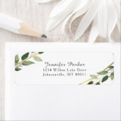 Grüne und goldene geometrische Hochzeit (Insitu)