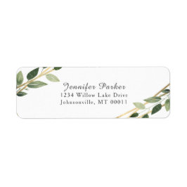 Grüne und goldene geometrische Hochzeit