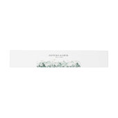 Grüne und goldene Hochzeit Einladungsbanderole (Flach)