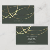 Grüne und goldene Imitate der Olive Army zeichnen Visitenkarte (Vorne/Hinten)