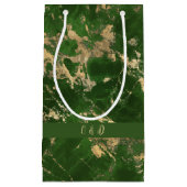 Grüne und goldene Marmor Kleine Geschenktüte