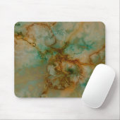 Grüne und goldene Marmor Mousepad (Mit Mouse)