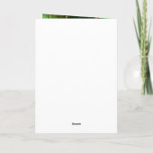 Grüne und goldene Marmorhochzeit Dankeskarte (Rückseite)