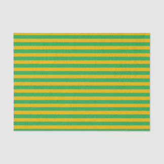 Grüne und goldene Streifen Seidenpapier