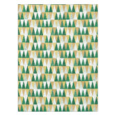 Grüne und goldene Weihnachtsbäume Tischdecke (Vorderseite)