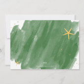 Grüne und goldene Weihnachtsfeiertage (Rückseite)