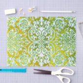 Grüne und goldfarbene Holzbäume Seidenpapier (Handwerk)